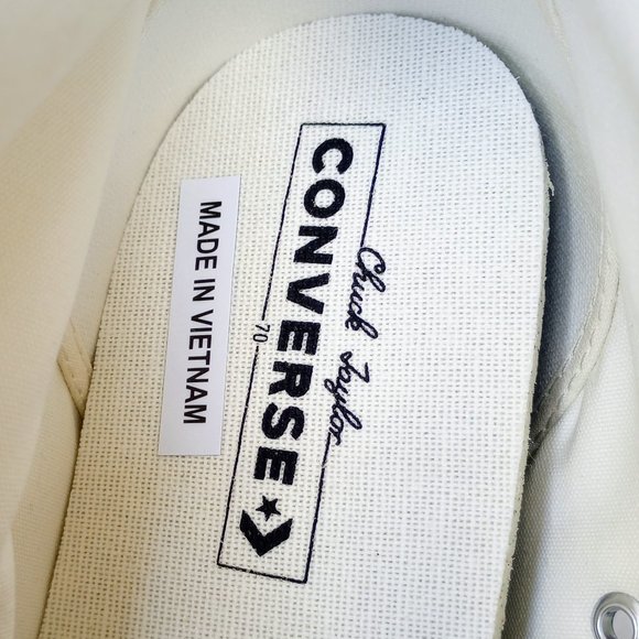 Converse Men's Chuck 70 Color Block in Nice Looking String/Algae Coast/Orange - Picture 9 of 12